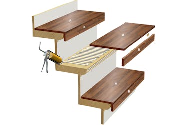 Renovera trappa billigt: Ritning Renovera trappa billigt: Ritning